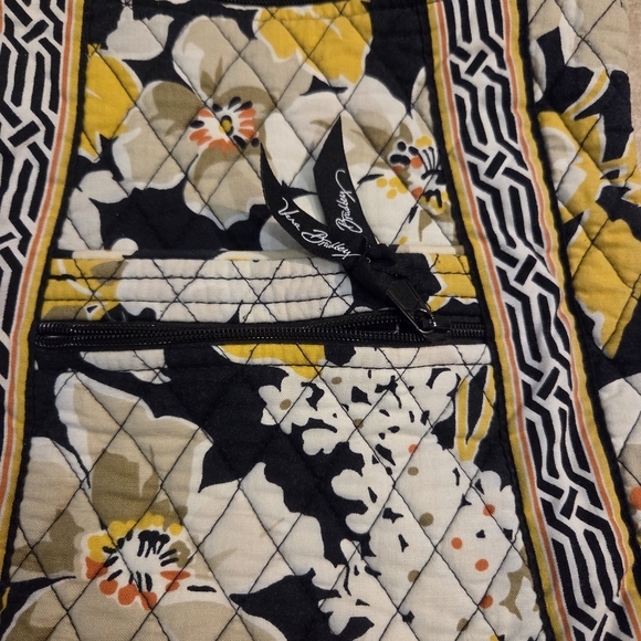 Vera Bradley Yellow Bohemian Floral Crossbody Zipper Bag. NWOT - Picture 4 of 10